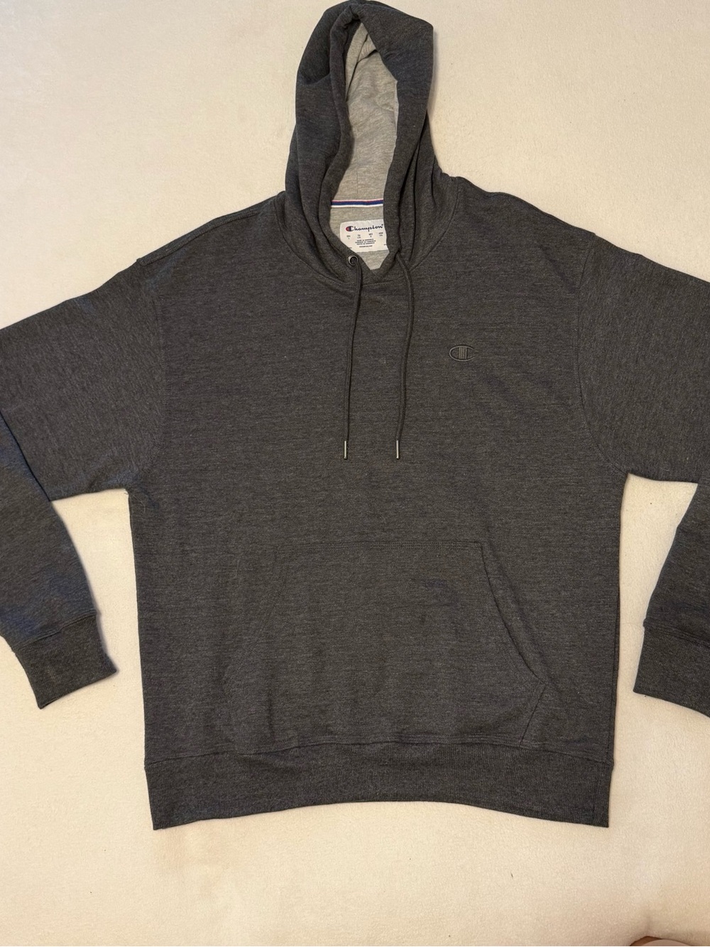 Champion Men's Dark Charcoal Pullover Hoodie